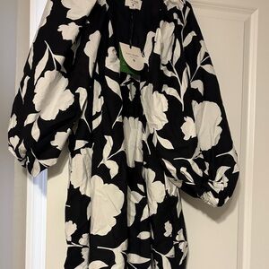 Kate Spade Black and White Floral Dress